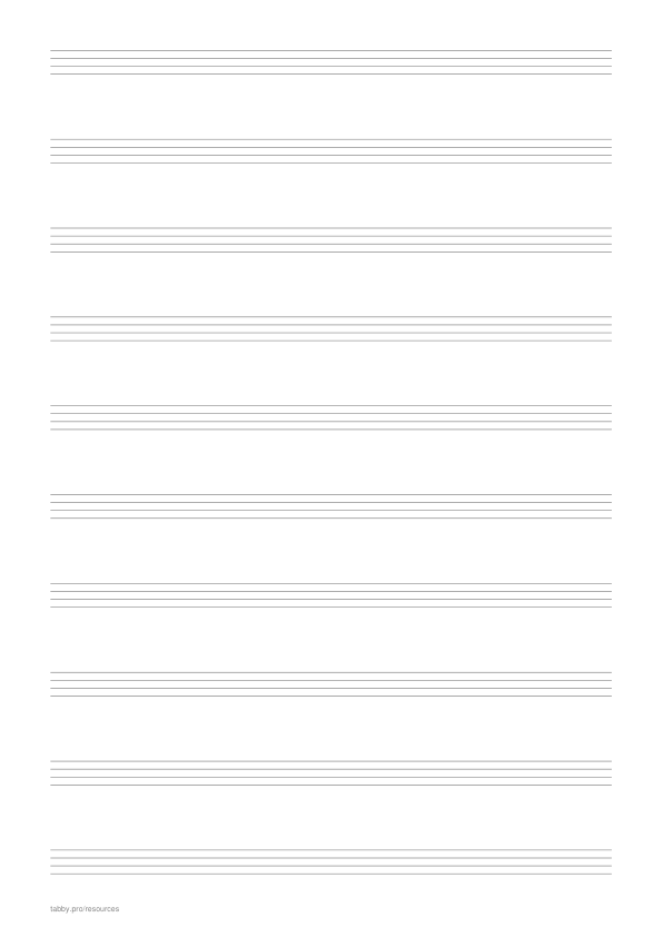 Preview of bass tab paper