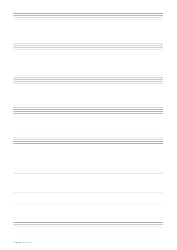 Preview of guitar tab paper